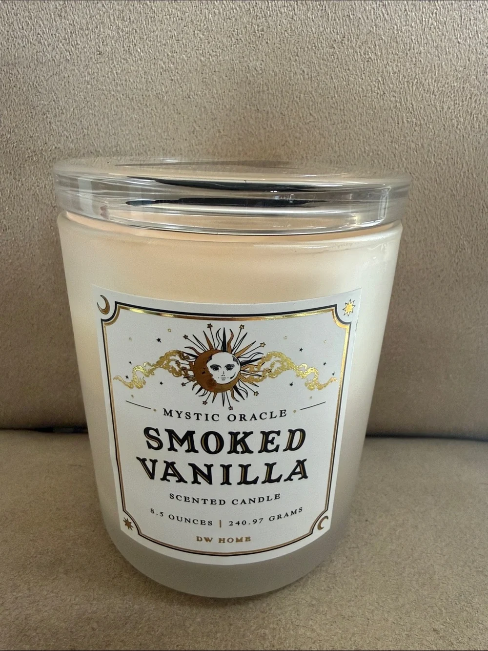 DW Home Smoked Vanilla Scented Candle – 8.5 oz – NEW